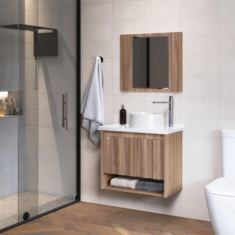 Kit Gabinete para Banheiro Treviso Suspenso