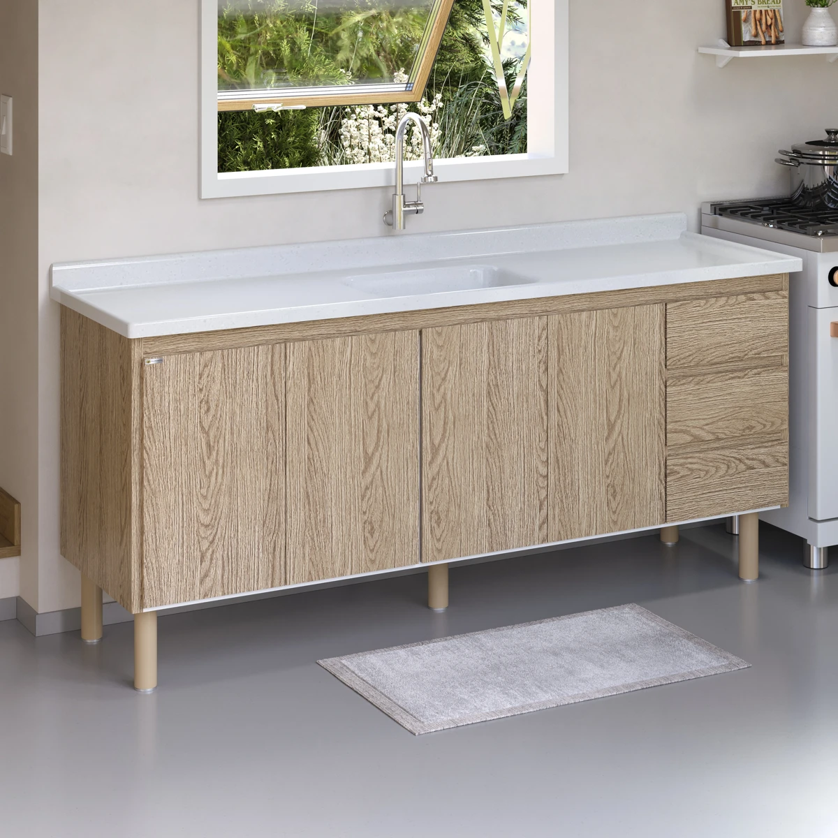 Gabinete de Cozinha Atenas 1,8m - AJ Rorato