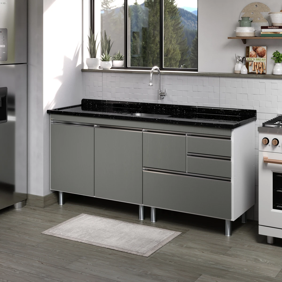 Gabinete de Cozinha Coliseu 1,8m - AJ Rorato