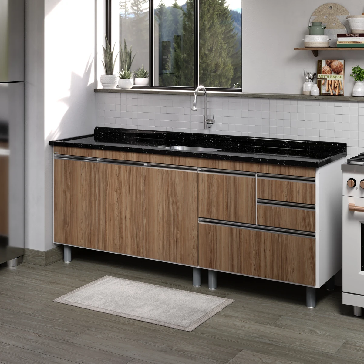 Gabinete de Cozinha Coliseu 2m - AJ Rorato