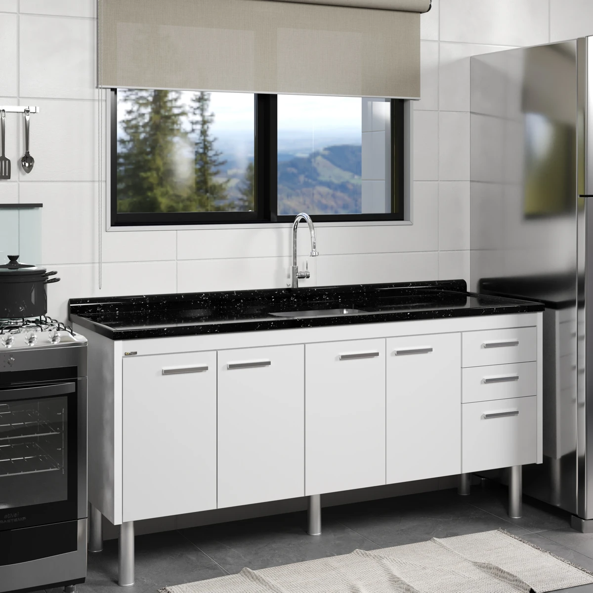 Gabinete de Cozinha Valenza 1,8m - AJ Rorato