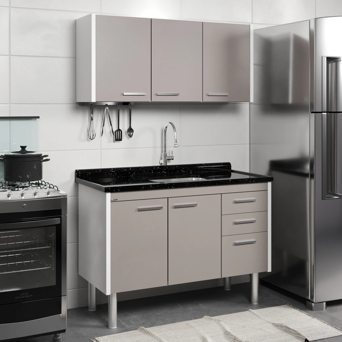 Gabinete de Cozinha Valenza 116cm - AJ Rorato