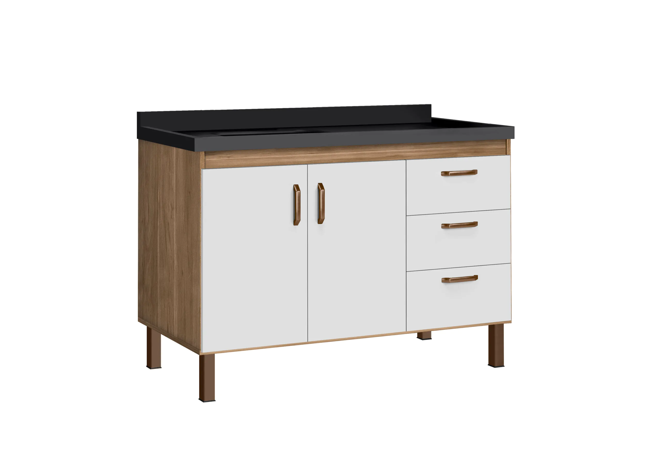 Gabinete de Cozinha Copacabana 1,2m - MM Gabinetes