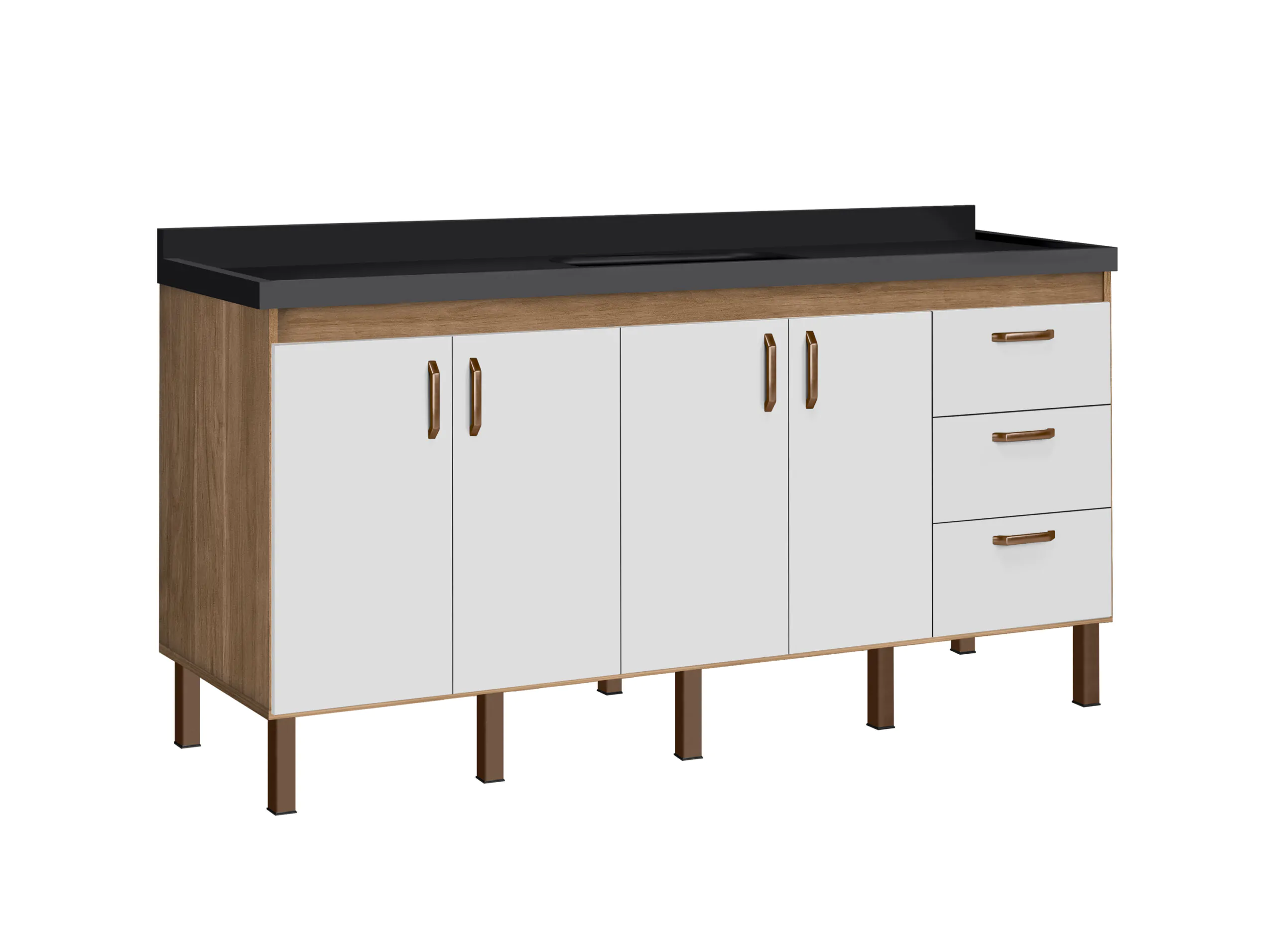 Gabinete de Cozinha Copacabana 2m - MM Gabinetes