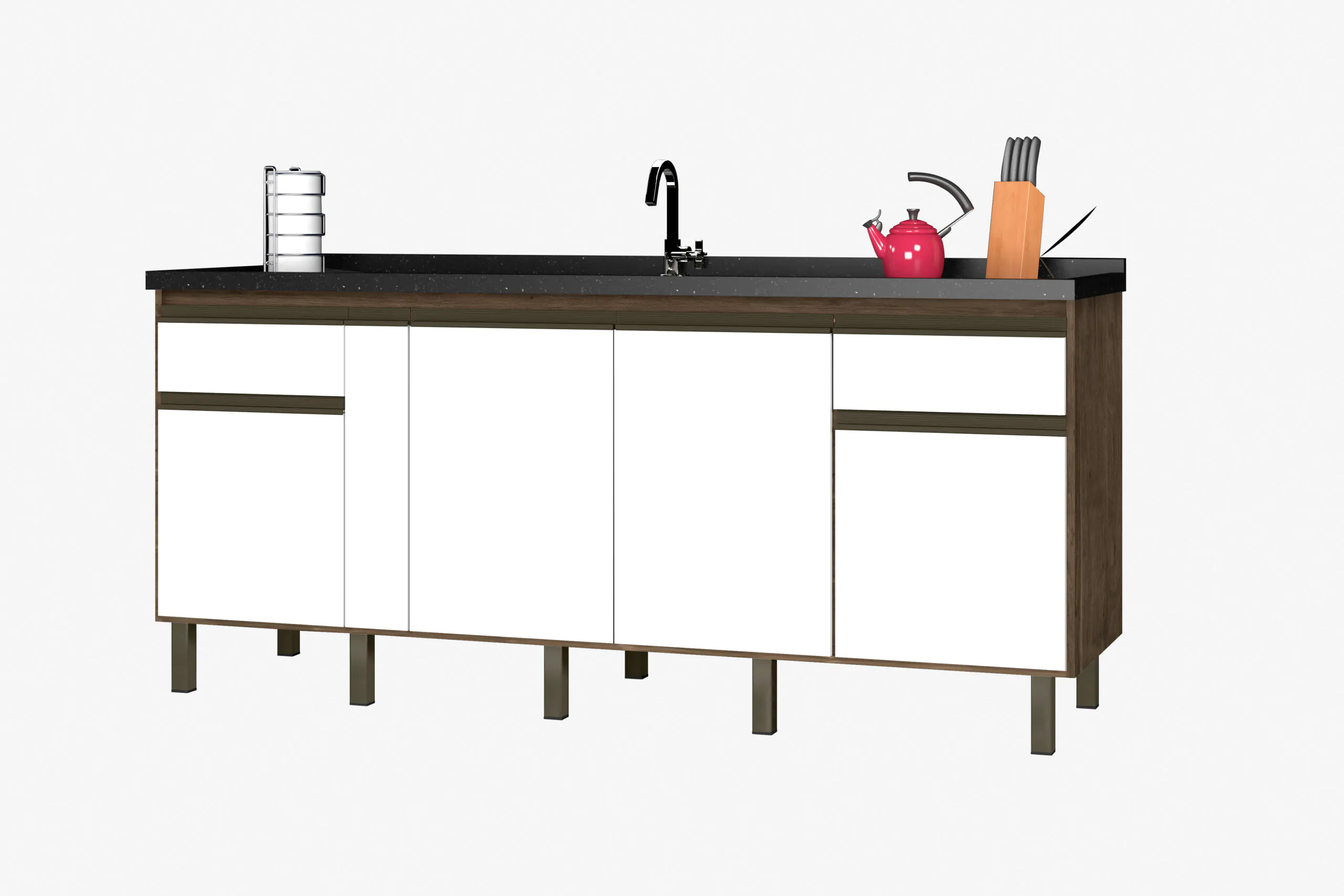 Gabinete de Cozinha Novitá 1,8m - MM Gabinetes