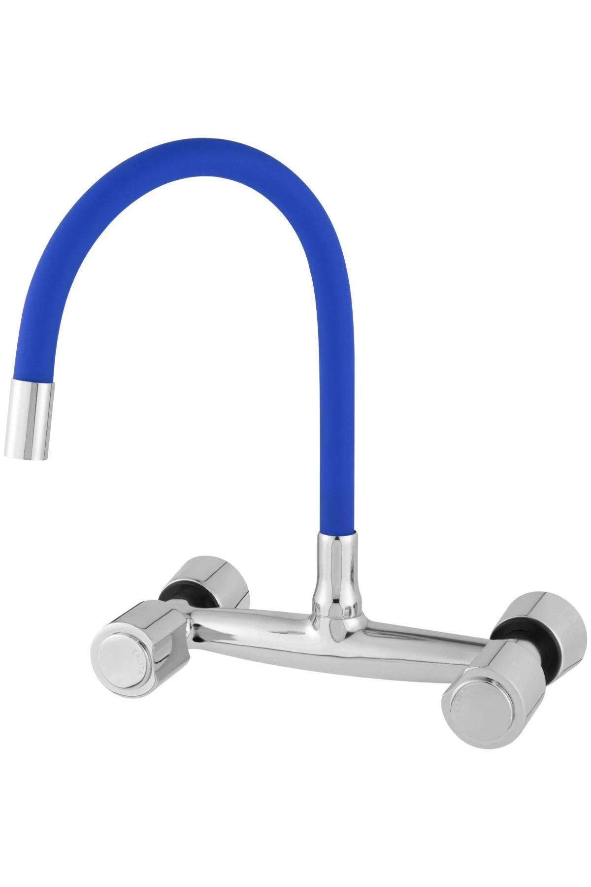 MISTURADOR COLOR BLUE CANO FLEXÍVEL PAREDE - Talita Metais