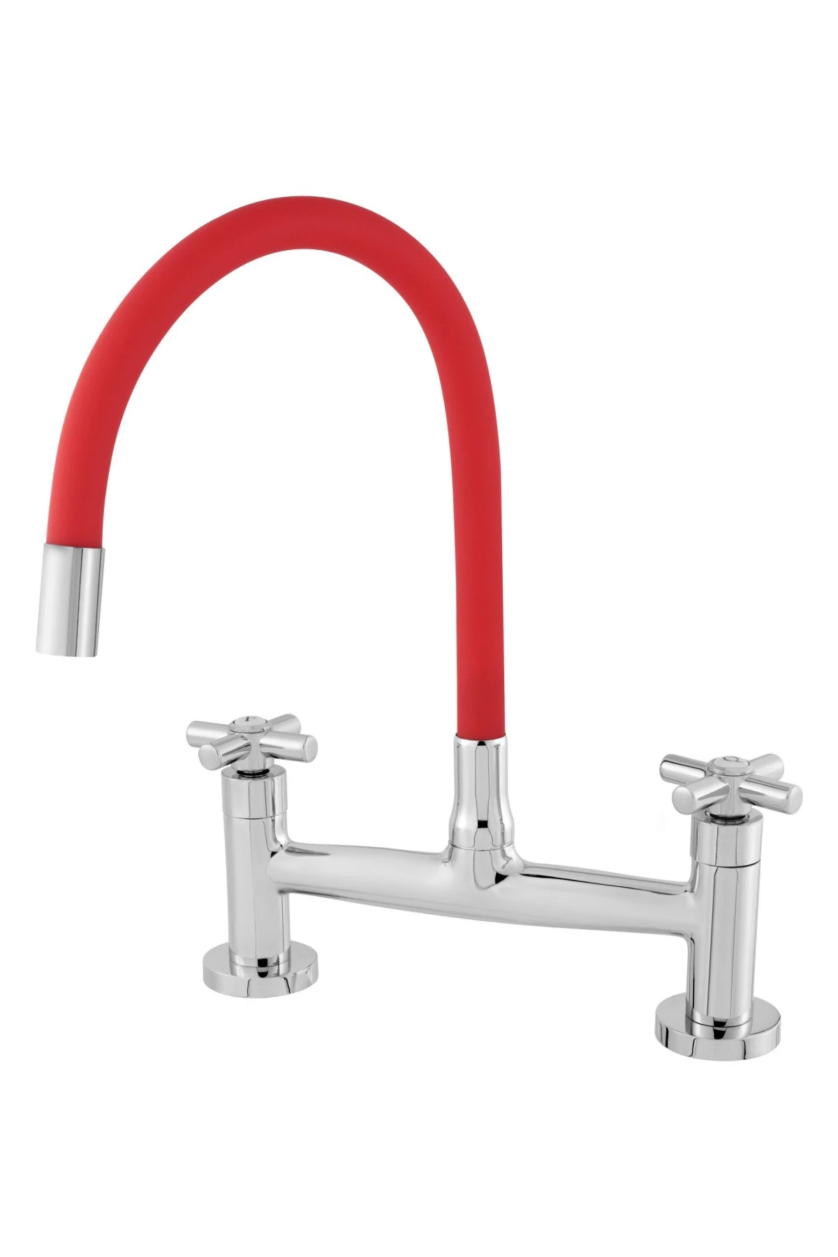 MISTURADOR COLOR RED CANO FLEXÍVEL BANCADA - Talita Metais