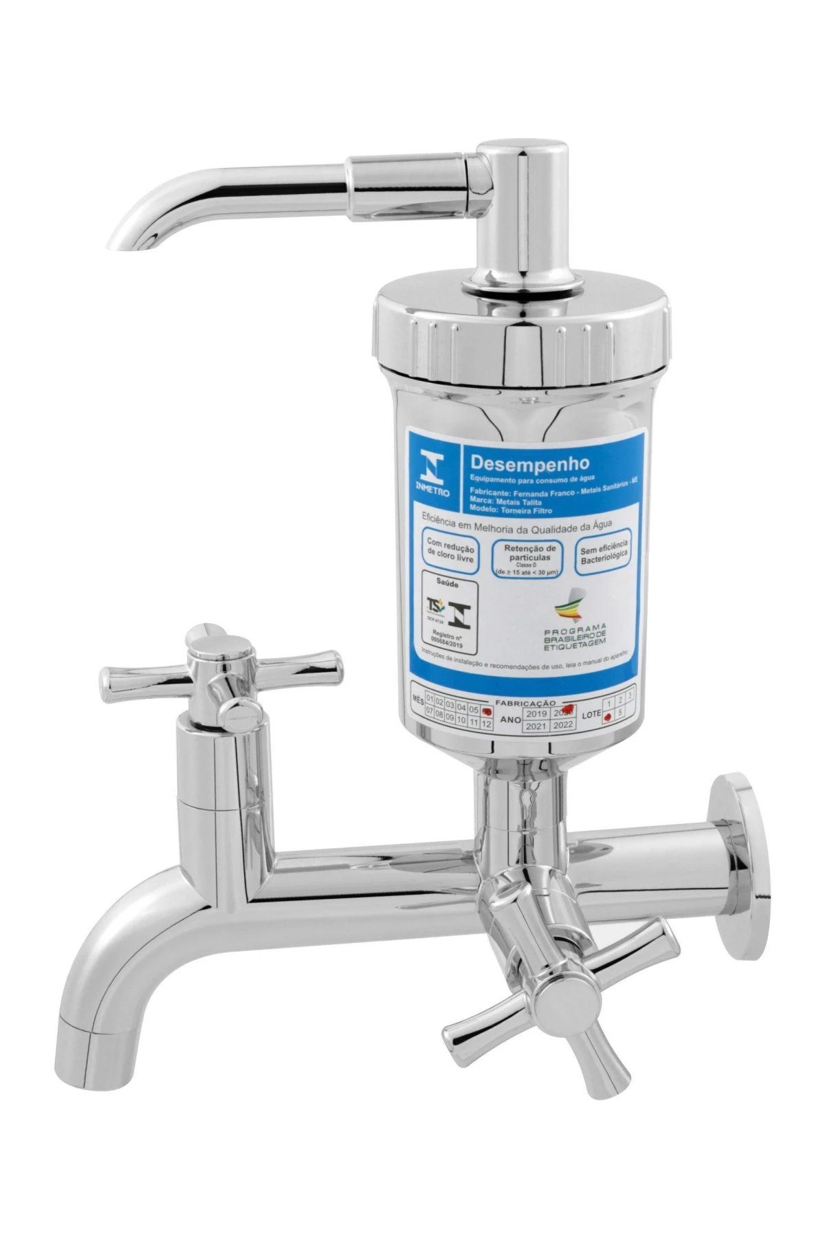 TORNEIRA FIXA COLOR ABS CROMADA C/ FILTRO ABS - Talita Metais