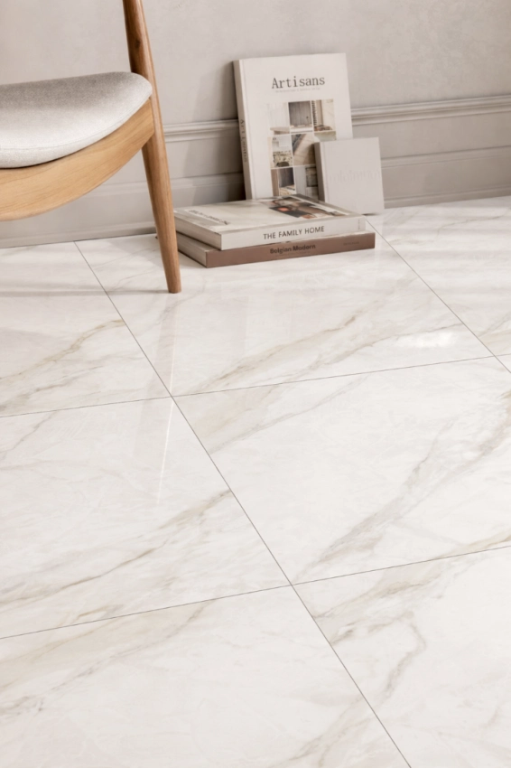 Piso Cerâmico Polido Biancatto 75x75 Karina - 75042 - 75x75 - Karina — foto 7