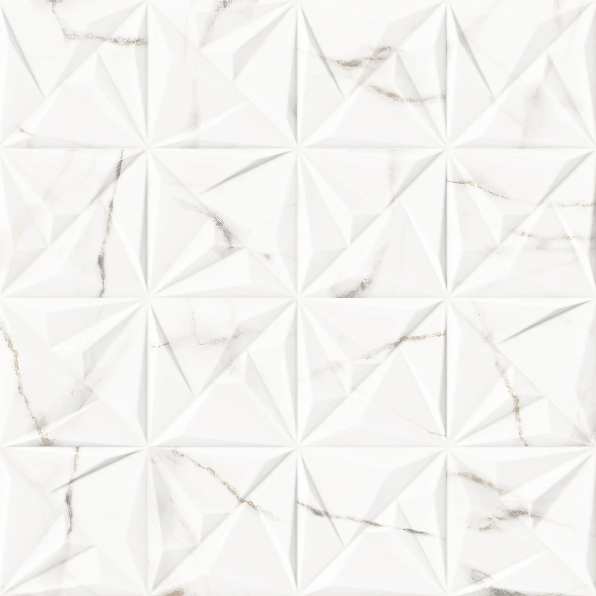 Porcelanato Acetinado Calacata Gold Deco 72x72 Via Rosa - AR72049 - 72x72 - Via Rosa — foto 1