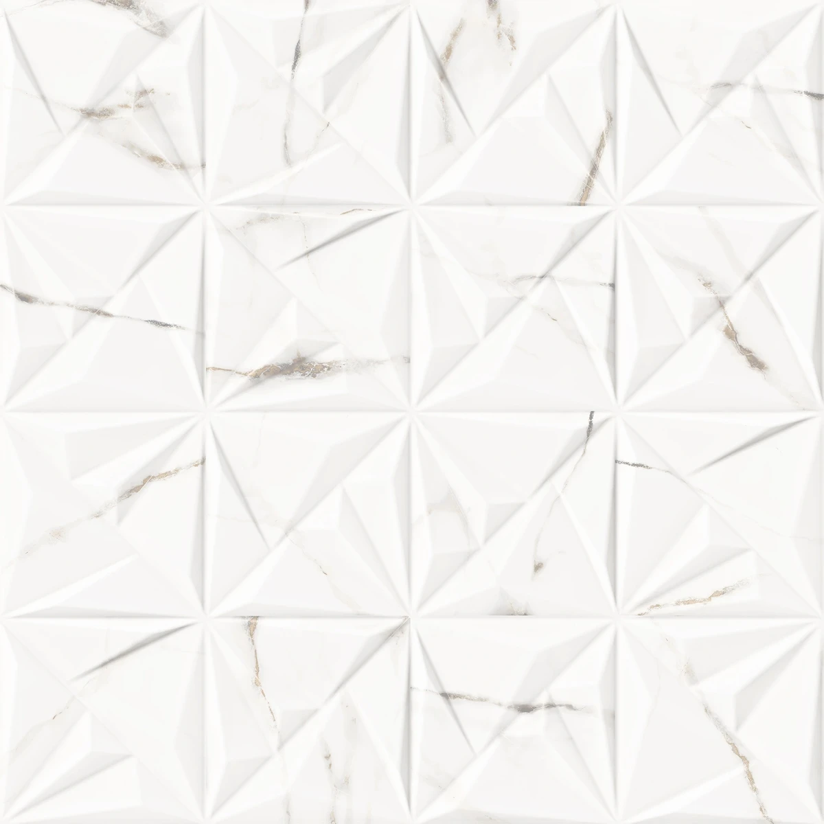 Porcelanato Acetinado Calacata Gold Deco 72x72 Via Rosa - AR72049 - 72x72 - Via Rosa — foto 2