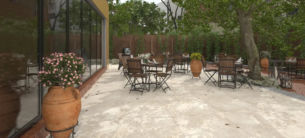 Porcelanato Antiderrapante Cotto Sabbia Natural 90x90 Delta Nova - 2735 - 90x90 - Delta Nova — foto 8