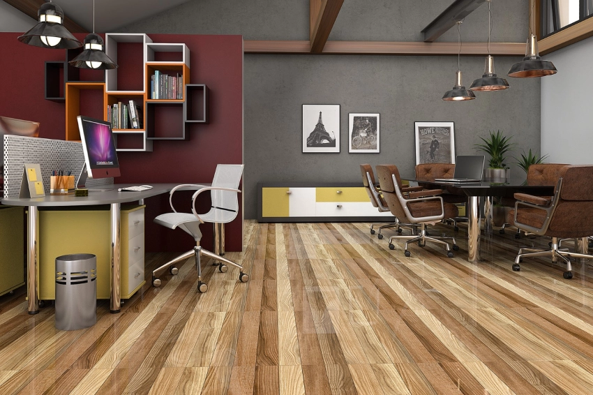 Piso Cerâmico Brilhante Parquet 57x57 Karina - 57080 - 57x57 - Karina — foto 2