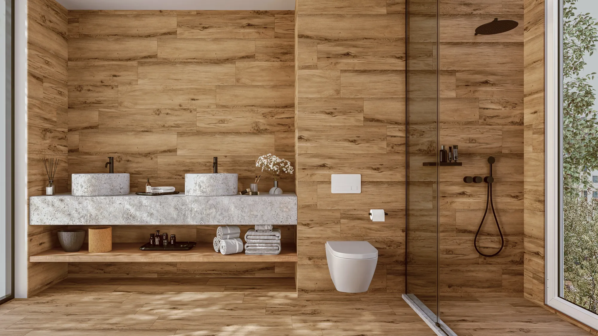 Porcelanato Acetinado Provenza Fosco 24x108 Via Rosa - AR24116 - 24x108 - Via Rosa — foto 10