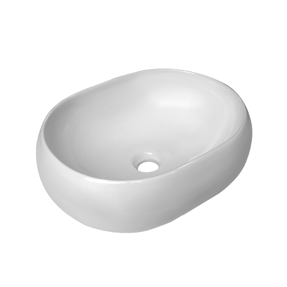 Cuba de Apoio Oval Kona 45x35x13,5cm - Mondialle