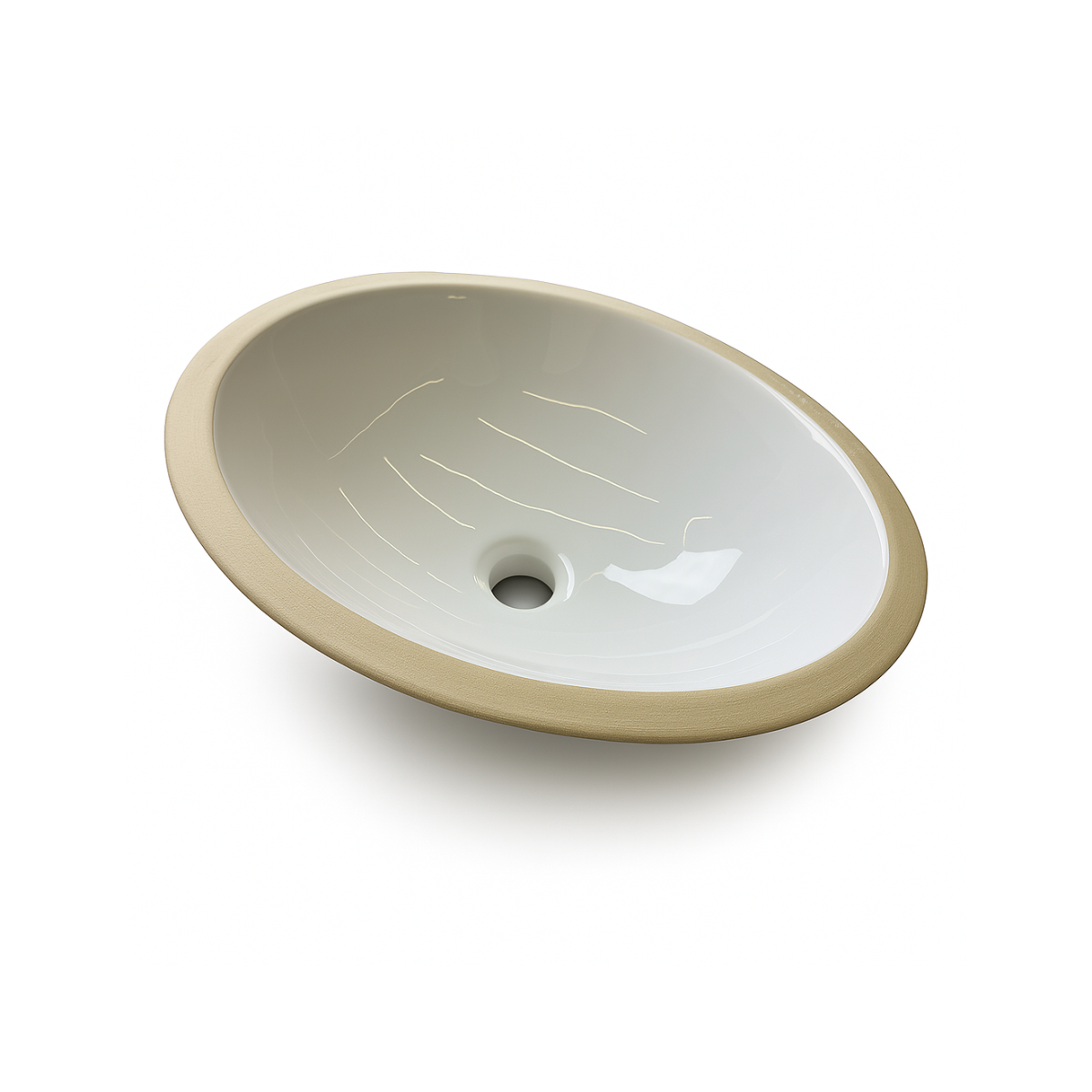 Cuba de Embutir Oval Pequena - 40x34cm - Mondialle